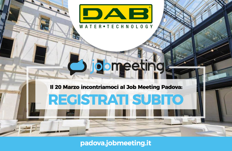 Dab meets students at Padua JOB Meeting