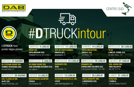 Il tour estivo del D.Truck